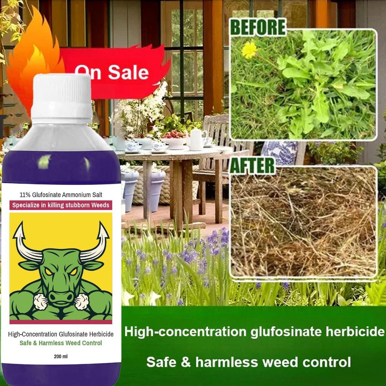 High-Concentration Glufosinate Herbicide All Crops,Organic (Pack of 2)
